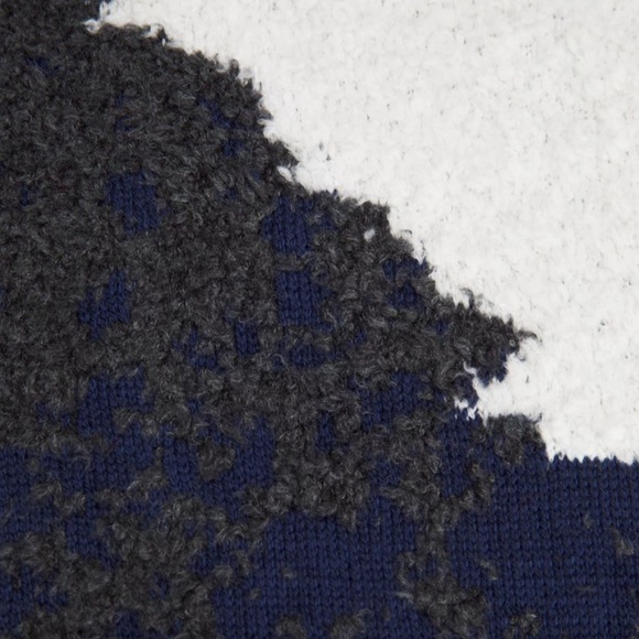 Ombre Knit Textured Turtleneck (Bone/Mineral Blue/Graphite Grey) - Picture 6 of 6